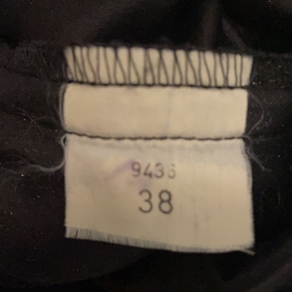 Vintage Christian Dior Boutique Paris Cotton/Silk High Waisted Black Pants - Picture 11 of 13